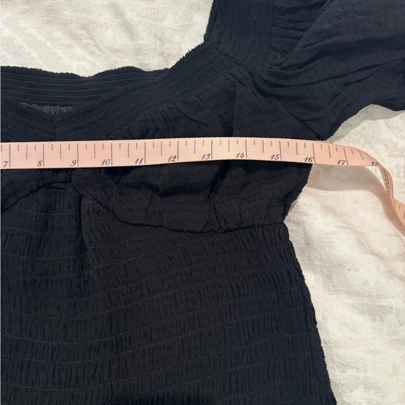 All saints tia top balloon sleeves black square neck NWT - Picture 5 of 9